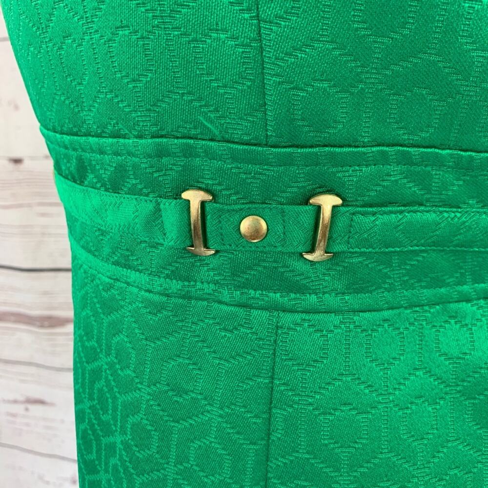 Tahari Arthur S. Levine Green Sheath Dress View 6